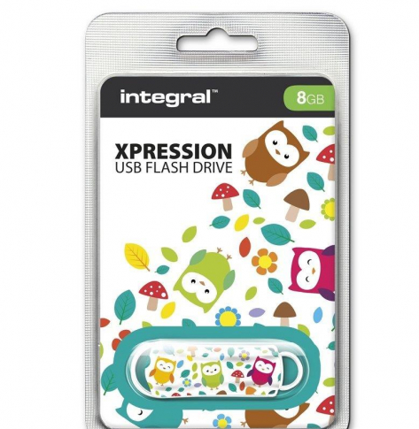 Pamięć USB     Integral  Xpression Owls 8GB  2.0