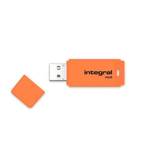 Pamięć USB Integral Neon 16GB USB 2.0 pomarańczowy