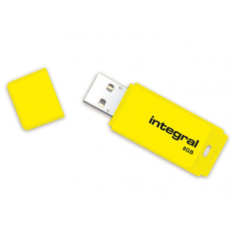 Pamięć USB    Integral  NEON 8GB  2.0 żółty