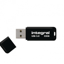 Pamięć USB Integral 32GB Black USB 3.0 with removable cap