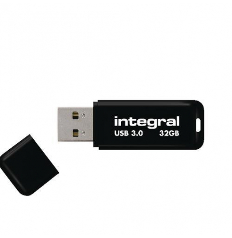 Pamięć USB Integral 32GB Black USB 3.0 with removable cap