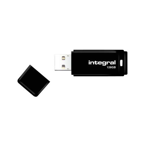 Pamięć USB    Integral Flashdrive Black 128GB  2.0 with removable cap