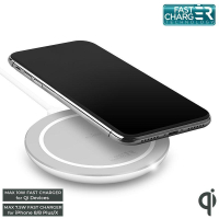 PURO Fast Charger Wireless Induction Station QI ładowarka indukcyjna 10 W biała