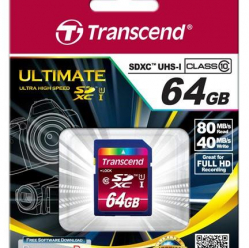 Karta pamięci Transcend SDXC 64GB Class 10 UHS-I  ULTIMATE ( 40/80 MB/s )