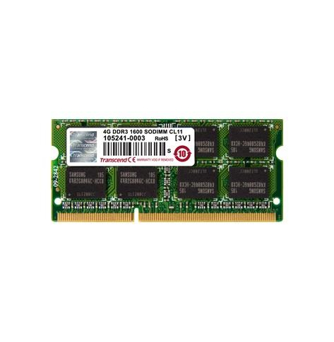 Pamięć Transcend 4GB 1600MHz DDR3 CL11 SODIMM 1Rx8