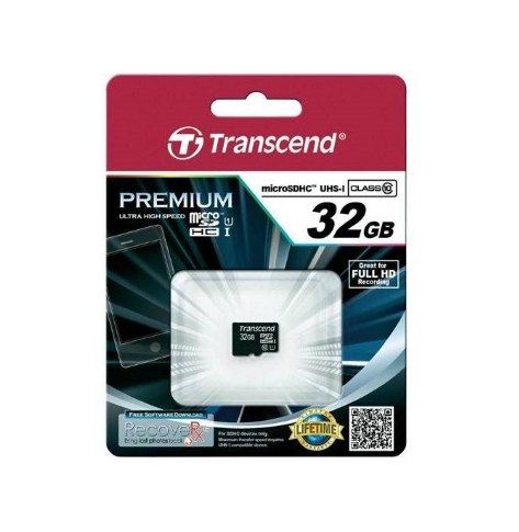 Karta pamięci Transcend Micro SDHC 32GB Class 10 UHS-I U1  ( Full HD )