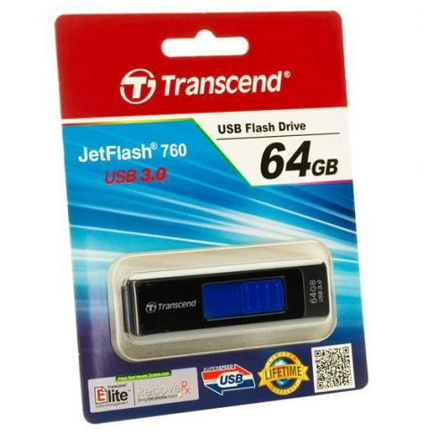 Pamięć USB    Transcend  Jetflash 760 64GB  3.0