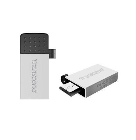 Pamięć USB    Transcend Jetflash 380G  OTG  micro  32GB Srebrny