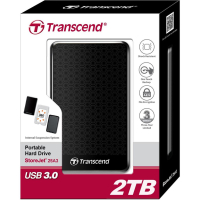 Dysk zewnętrzny Transcend StoreJet 25A3 2TB USB 3.0 2,5'' HDD Wstrząsoodporny Szybki Backup