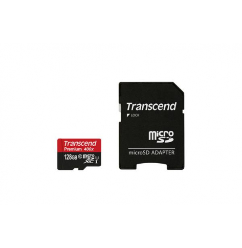 Karta pamięci Transcend microSDXC 128GB Class 10, UHS1 ULTIMATE + Adapter