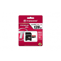 Karta pamięci Transcend microSDXC 128GB Class 10, UHS1 ULTIMATE + Adapter