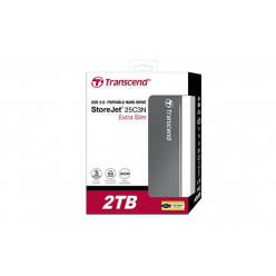 Dysk zewnętrzny Transcend StoreJet C3N 2TB USB 2.0/3.0 2,5'' Local/cloud back-up extra slim