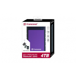 Dysk zewnętrzny   Transcend StoreJet 2.5'' 4TB H3P Portable HDD