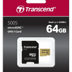 Karta pamięci Transcend Micro SDXC 64GB Class 10 ( 95MB/s ) + adapter