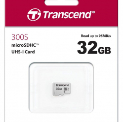 Karta pamięci Transcend microSDHC USD300S 32GB CL10 UHS-I U3 Up to 95MB/S