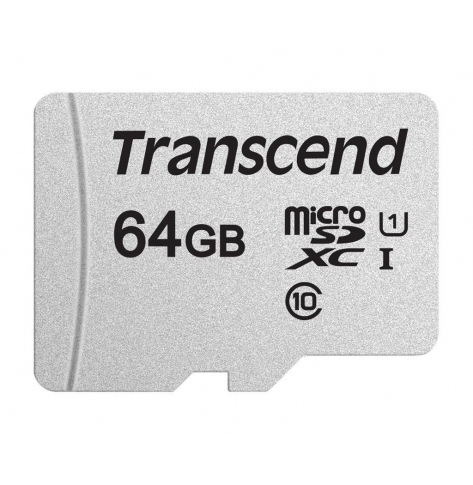 Karta pamięci Transcend microSDXC USD300S 64GB CL10 UHS-I U3 Up to 95MB/S