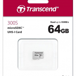 Karta pamięci Transcend microSDXC USD300S 64GB CL10 UHS-I U3 Up to 95MB/S