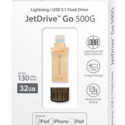 Pamięć USB Transcend 32GB JetDrive Go 500 Gold