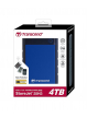 Dysk zewnętrzny Transcend StoreJet 25H3B 4TB USB 3.0 2.5'' HDD Wstrząsoodporny / Szybki Backup