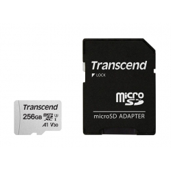 Karta pamięci Transcend microSDXC USD300S 256GB CL10 UHS-I U3 Up to 95MB/S with adapter