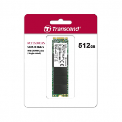 Dysk SSD Transcend MTS832S M.2 2280 Single Sided 3DTLC 512GB B+M Key R/W 560/500 MB/s