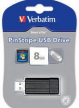 Pamięć USB Verbatim 2.0 PINSTRIPE 8GB BLACK MIN. READ 10MB/SEC MIN. WRITE 3MB/SEC