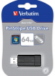 Pamięć USB Verbatim  DRIVE 2.0 PINSTRIPE 64GB BLACK MIN. READ 10MB/SEC MIN. WRITE 4MB/SE