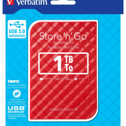 Dysk zewnętrzny Verbatim Store 'n' Go 2.5'' GEN 2 1TB USB 3.0 Czerwony