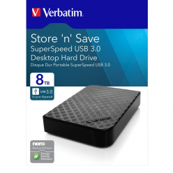 Dysk zewnętrzny Verbatim Store ''n'' Save 3.5'' (8,89cm) GEN 2 8TB USB 3.0