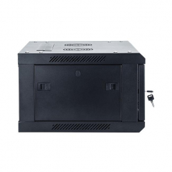 Szafa serwerowa START.LAN 19'' 4U 600x450mm czarna  drzwi przednie szklane 
