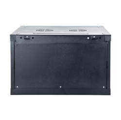 Szafa serwerowa START.LAN 19'' 6U 600x600mm czarna  drzwi przednie szklane 