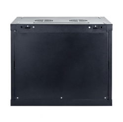 Szafa serwerowa START.LAN 19'' 9U 600x450mm czarna  drzwi przednie szklane 