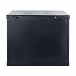 Szafa serwerowa START.LAN 19'' 9U 600x600mm czarna  drzwi przednie szklane 
