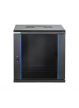 Szafa serwerowa START.LAN 19'' 12U 600x450mm czarna  drzwi przednie szklane 