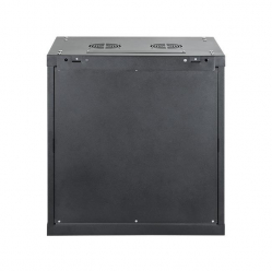 Szafa serwerowa START.LAN 19'' 12U 600x450mm czarna  drzwi przednie szklane 