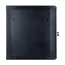 Szafa serwerowa START.LAN 19'' 12U 600x600mm czarna  drzwi przednie szklane 
