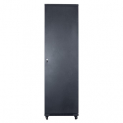 Szafa serwerowa START.LAN 19'' 42U 600x800mm czarna  drzwi przednie szklane 