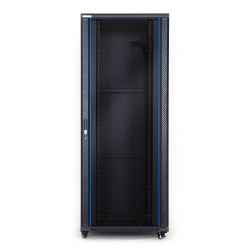 Szafa serwerowa START.LAN 19'' 42U 800x800mm czarna  drzwi przednie szklane 