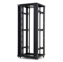 Szafa serwerowa START.LAN 19'' 42U 800x800mm czarna  drzwi przednie szklane 