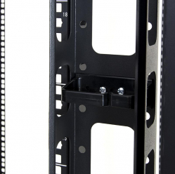 Szafa serwerowa START.LAN 19'' 42U 800x800mm czarna  drzwi przednie szklane 