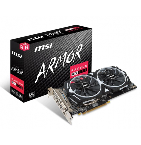 Karta graficzna MSI Radeon RX 580 ARMOR 8GB OC 8GB DL-DVI-D HDMI*2 DP*2 ATX