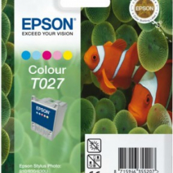 Tusz Epson T027 color | Stylus Photo 810/830/830U/925/935