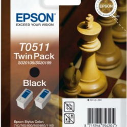 Tusz Epson T0511 black | Stylus Color 740/760/800/850/860/1160/1520