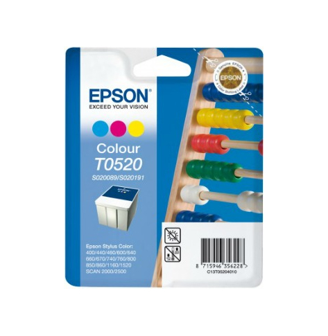 Tusz Epson T0520 color | Stylus Color 400/440/460/600/640/660/670/740/760/800...