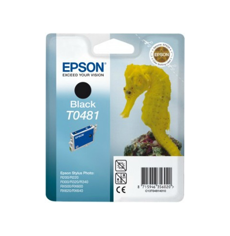 Tusz Epson T0481 black | Stylus Photo R200/220/300/320/340,RX500/600/640