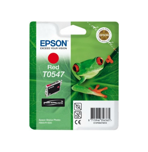 Tusz Epson T0547 red | Stylus Photo R800/1800