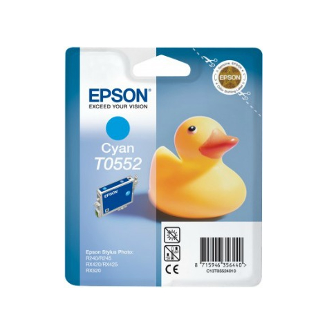 Tusz Epson T0552 cyan | Stylus Photo R240/245,RX420/425/520