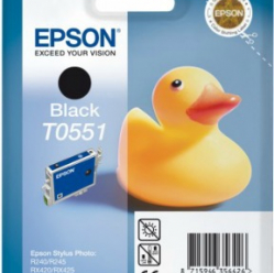 Tusz Epson T0551 black | Stylus Photo R240/245,RX420/425/520