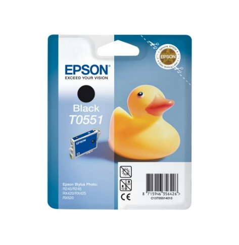 Tusz Epson T0551 black | Stylus Photo R240/245,RX420/425/520