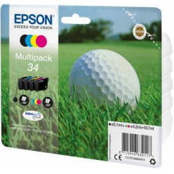 Tusz Epson Golf ball Multipack 34   4-colors | DURABrite Ultra | 18,7 ml